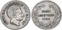 Baden-Durlach 10 Kreuzer Ludwig 1818-1830. -