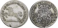 Braunschweig-Wolfenbüttel 1/6 Taler 1695 Rudolf August und Anton Ulrich 1685-1704. Schrötlingsfehler am Rand, VF-