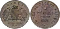 Baden-Durlach Gedenkkreuzer Friedrich I. 1852-1907. -