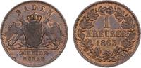 Baden-Durlach Kreuzer Friedrich I. 1852-1907. -