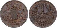 Baden-Durlach Kreuzer Friedrich I. 1852-1907. -
