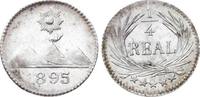Guatemala 1/4 Real 1895 Republik seit 1839. UNC