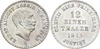 Braunschweig-Calenberg-Hannover 1/12 Taler 1843 S Ernst August 1837-1851. AU