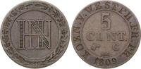Westfalen, Königreich 5 Centimes Hieronymus Napoleon 1807-1813. -