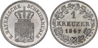 Bayern Kreuzer Ludwig II. 1864-1886. -