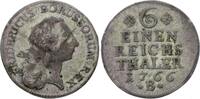Brandenburg-Preußen 1/6 Taler Friedrich II. 1740-1786. -