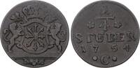 Brandenburg-Preußen 1/4 Stüber 1 Friedrich II. 1740-1786. -