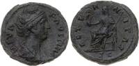As  Kaiserzeit Antoninus Pius für Faustina maior gestorben 141. Olivgrüne Patina. Felder leicht geglättet, sehr schön +