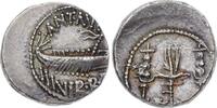 Republik Denar 32/ 31 v. Chr Marcus Antonius 43-30 v. Chr.. Hübsche Patina. Dezentriert, EF