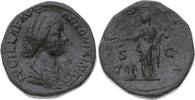 Kaiserzeit Sesterz Lucilla, Tochter d. M. Aurelius, Gattin d. L.Verus. -