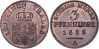 Brandenburg-Preußen 3 Pfennig Friedrich Wilhelm IV. 1840-1861. -