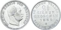 Brandenburg-Preußen 2 1/2 Silbergroschen Wilhelm I. 1861-1888. -