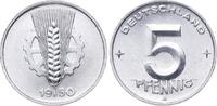 Deutsche Demokratische Republik 5 Pfennig 1950 A Prachtexemplar. CH UNC