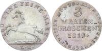 Braunschweig-Calenberg-Hannover 3 Mariengroschen 1819 LB Georg III. 1760-1820. Feine Patina. Kl. Schrötlingsfehler, UNC