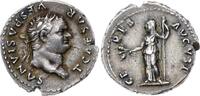 Kaiserzeit Denar 69-79 n. Chr. Titus, Caesar 69-79. Feine Patina. Kl. Schrötlingsfehler am Rand, VF-EF