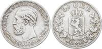 Norwegen 50 Öre 1 1898 Oscar II. 1872-1905. VF