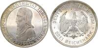 Weimarer Republik 3 Mark 1927 F Feine Tönung. Leicht berieben, Hairlines, Proof