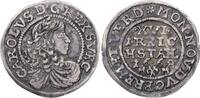 Bremen und Verden 1/16 Taler Karl XI. von Schweden 1660-1697. -