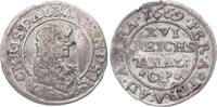 Schleswig-Holstein-Gottorp 1/16 Taler Christian Albrecht 1659-1694. -