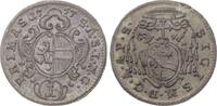 Geistlichkeit-Salzburg, Erzbistum Kreuzer 1757 Sigismund von Schrattenbach 1753-1771. Hübsche Patina. Fast vorzüglich