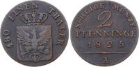 Brandenburg-Preußen 2 Pfennig Friedrich Wilhelm III. 1797-1840. -