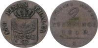 Brandenburg-Preußen 2 Pfennig Friedrich Wilhelm III. 1797-1840. -