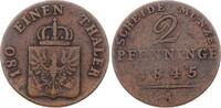 Brandenburg-Preußen 2 Pfennig Friedrich Wilhelm IV. 1840-1861. -