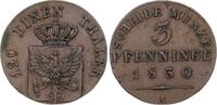 Brandenburg-Preußen 3 Pfennig Friedrich Wilhelm III. 1797-1840. -