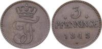 Mecklenburg-Schwerin 3 Pfennig Friedrich Franz II. 1842-1883. -