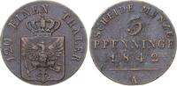 Brandenburg-Preußen 3 Pfennig Friedrich Wilhelm IV. 1840-1861. -