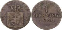 Brandenburg-Preußen 4 Pfennig Friedrich Wilhelm III. 1797-1840. -