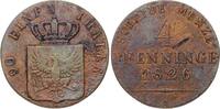 Brandenburg-Preußen 4 Pfennig Friedrich Wilhelm III. 1797-1840. -