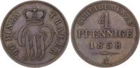 Schaumburg-Lippe 4 Pfennig Georg Wilhelm 1807-1860. -