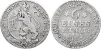 Hessen-Kassel 1/6 Taler Friedrich II. 1760-1785. -