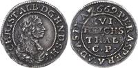 Schleswig-Holstein-Gottorp 1/16 Taler Christian Albrecht 1659-1694. -