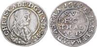 Schleswig-Holstein-Gottorp 1/16 Taler Christian Albrecht 1659-1694. -