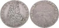 Schleswig-Holstein-Plön 2/3 Taler Johann Adolf 1671-1704. -