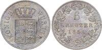 Württemberg 6 Kreuzer Wilhelm I. 1816-1864. -