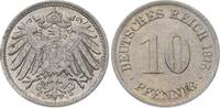 Kleinmünzen 10 Pfennig 1915 D Hübsche Patina. CH UNC