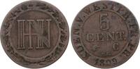Westfalen, Königreich 5 Centimes Hieronymus Napoleon 1807-1813. -