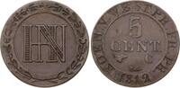 Westfalen, Königreich 5 Centimes Hieronymus Napoleon 1807-1813. -
