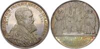Sachsen-Albertinische Linie Silbermedaille Friedrich August II. 1836-1854. -