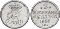 Dänemark 2 Rigsbankskilling 1836 Frederik VI. 1808-1839. Prachtexemplar. CH UNC