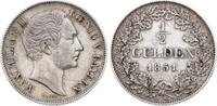 Bayern 1/2 Gulden Maximilian II. Joseph 1848-1864. -