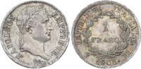 Franc 1808  BB Frankreich Napoleon I. 1804-1814, 1815. Hübsche Patina. Etwas justiert, vorzüglich +