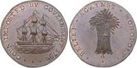 Cu Halfpenny Token 1796 Großbritannien Token Coinage. Fast Stempelglanz