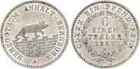 Anhalt-Bernburg 1/6 Taler Alexander Carl 1834-1863. -