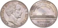 Geschichtsdoppeltaler 1854 Bayern Maximilian II. Joseph 1848-1864. Hübsche Patina. Vorzüglich