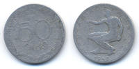 Ungarn - Hungary Erste Republik 1946-1949 50 Filler 1948 BP gering erhalten/schön