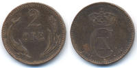 Dänemark - Denmark 2 Öre Christian IX. 1863-1906 -